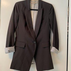 Anthropology ZOA New York Black Boyfriend Blazer